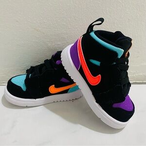 Nike Air Jordan 1 MID Shoes Toddler Kids Multi Color 4C EUR 19.5 AR6352 083